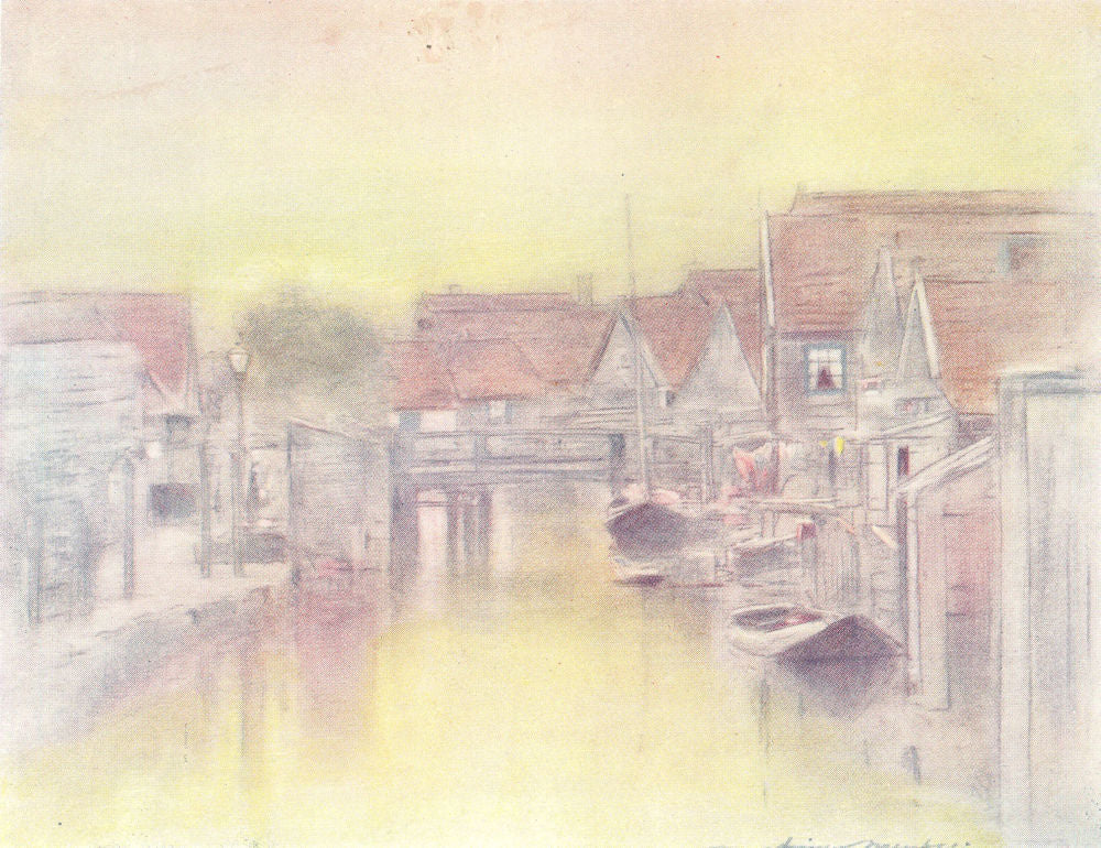 NETHERLANDS. Holland. Edam, Holland 1920 old antique vintage print picture